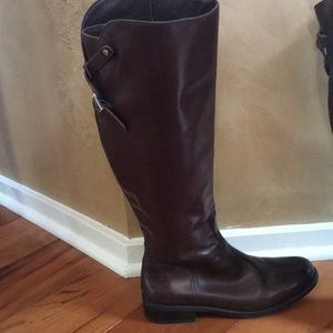 Vince Camuto tall brown Leather Riding boot 9